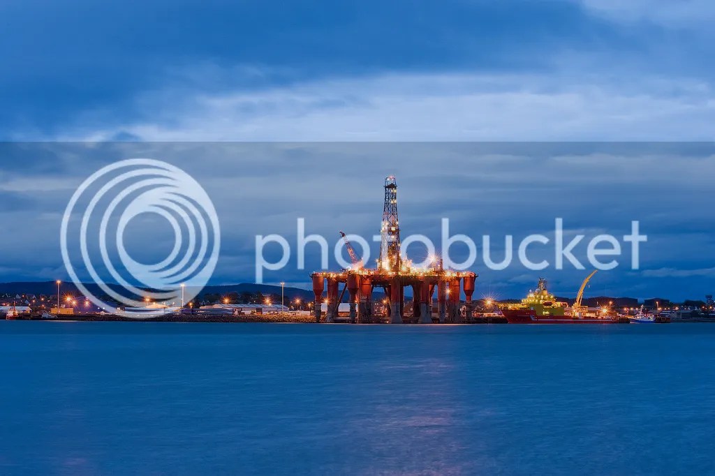 North Sea Oil Rigs